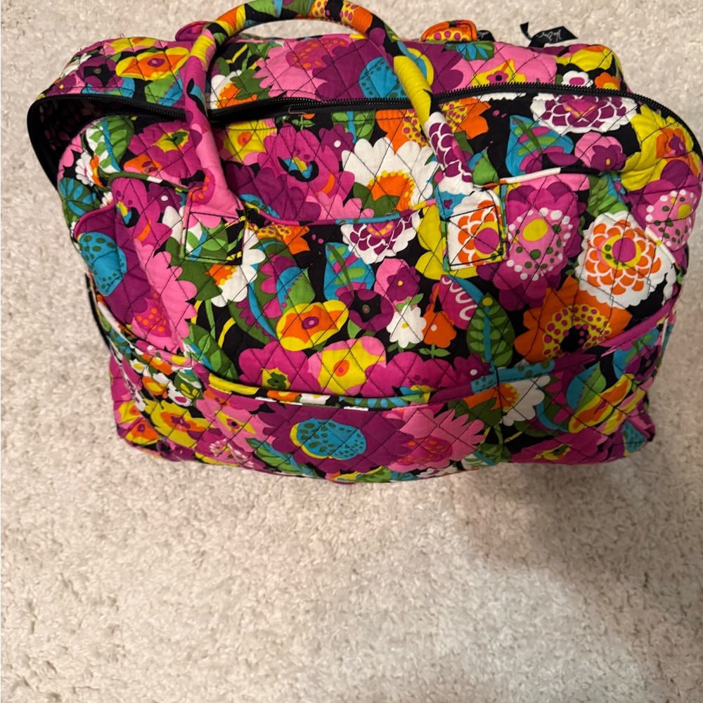 Vera Bradley Pink and Multicolor Floral Travel Bag